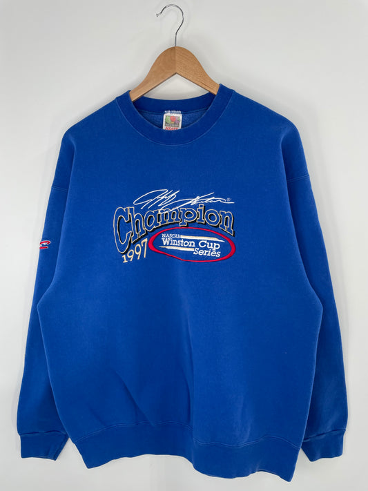 1997 1997 NASCAR JEFF GORDON Size XXL Vintage Racing Sweat-shirt / A92