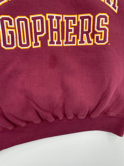 90's MINNESOTA GOPHERS Size L Vintage College Sweat-Shirt / A6582