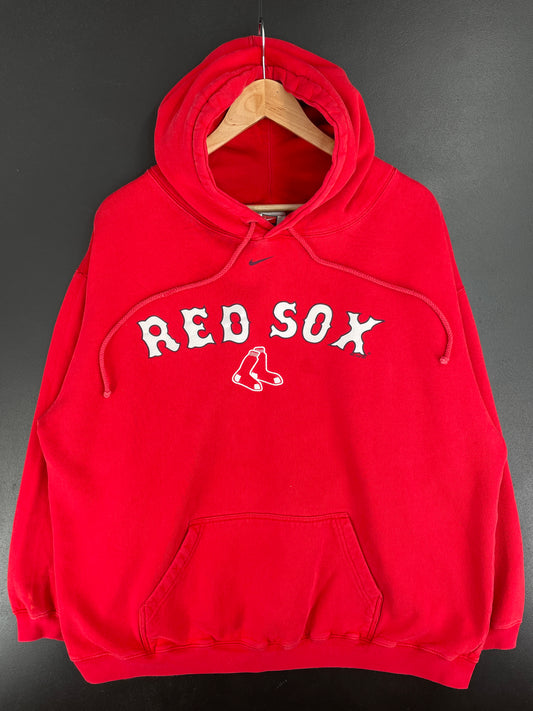 2003 NIKE x BOSTON RED SOX Size XXL Vintage MLB Hoodie Sweat-shirt / E1928S