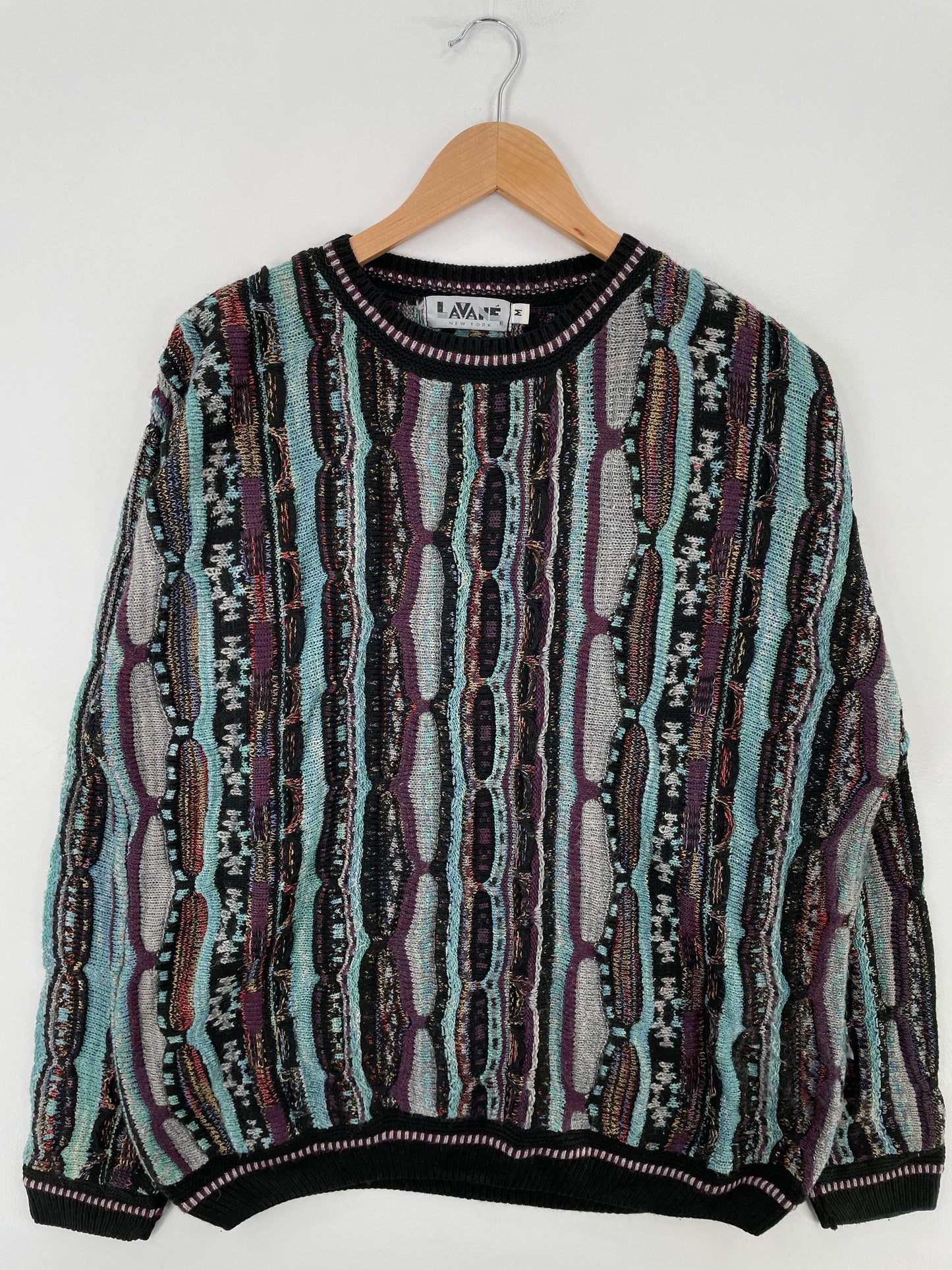 Vintage COOGI Style Made in USA Size M Acrylic Knit Sweater / E3688K