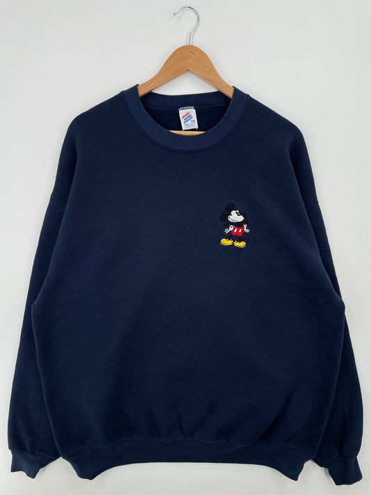 90's DISNEY MICKEY Made in USA Size XXL Vintage Sweat-shirt / A8526