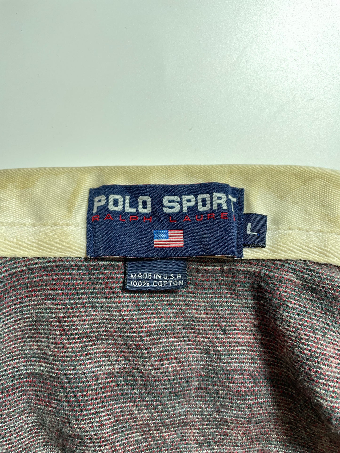 90's POLO SPORTS Size L Vintage Rugby-Shirt / K8343