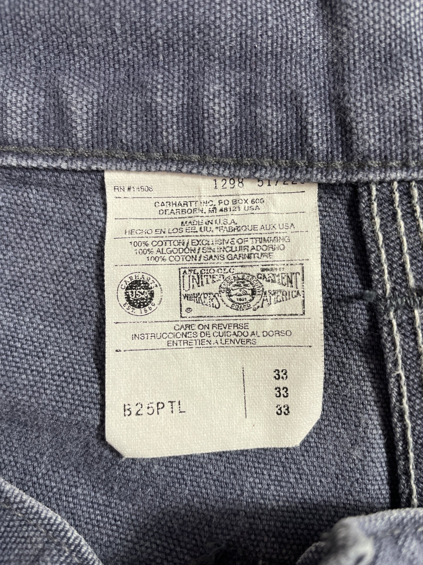 Vintage CARHARTT Made in USA Size W31xL7 Duck Shorts / A3809