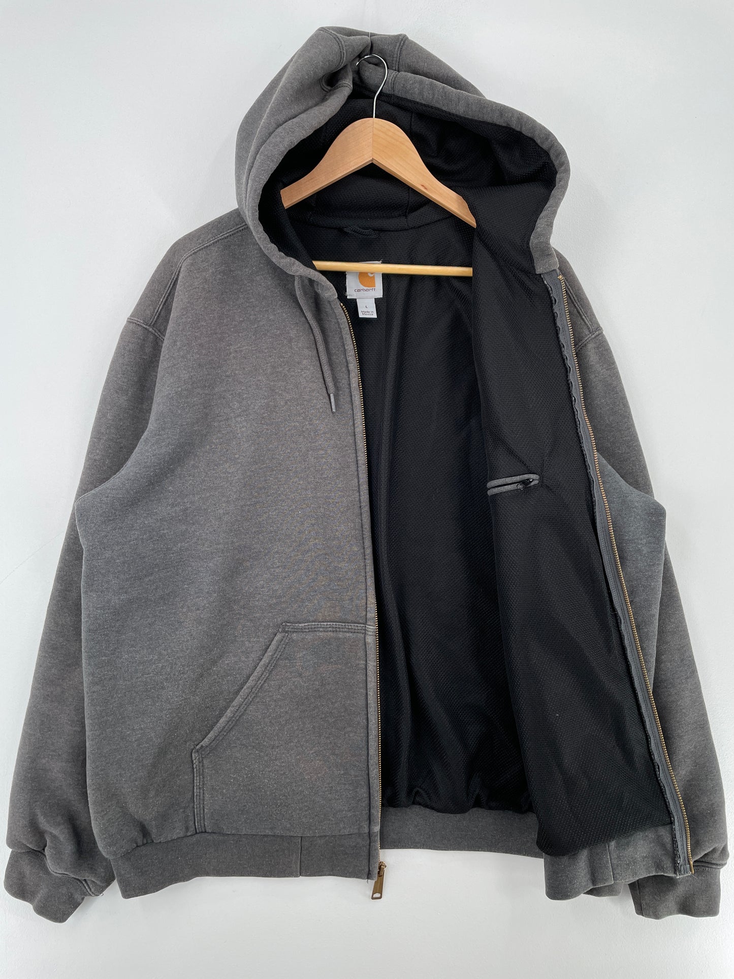 Vintage CARHARTT Size L Zip-up Hoodie Sweat-Shirt / E4359S