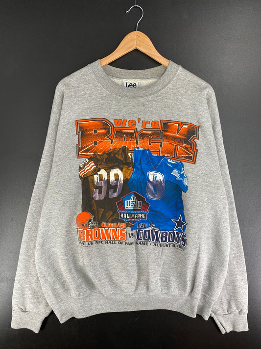 1999 CLEVELAND BROWNS x DALLAS COWBOYS Size XL Vintage NFL Sweat-Shirt / A5435