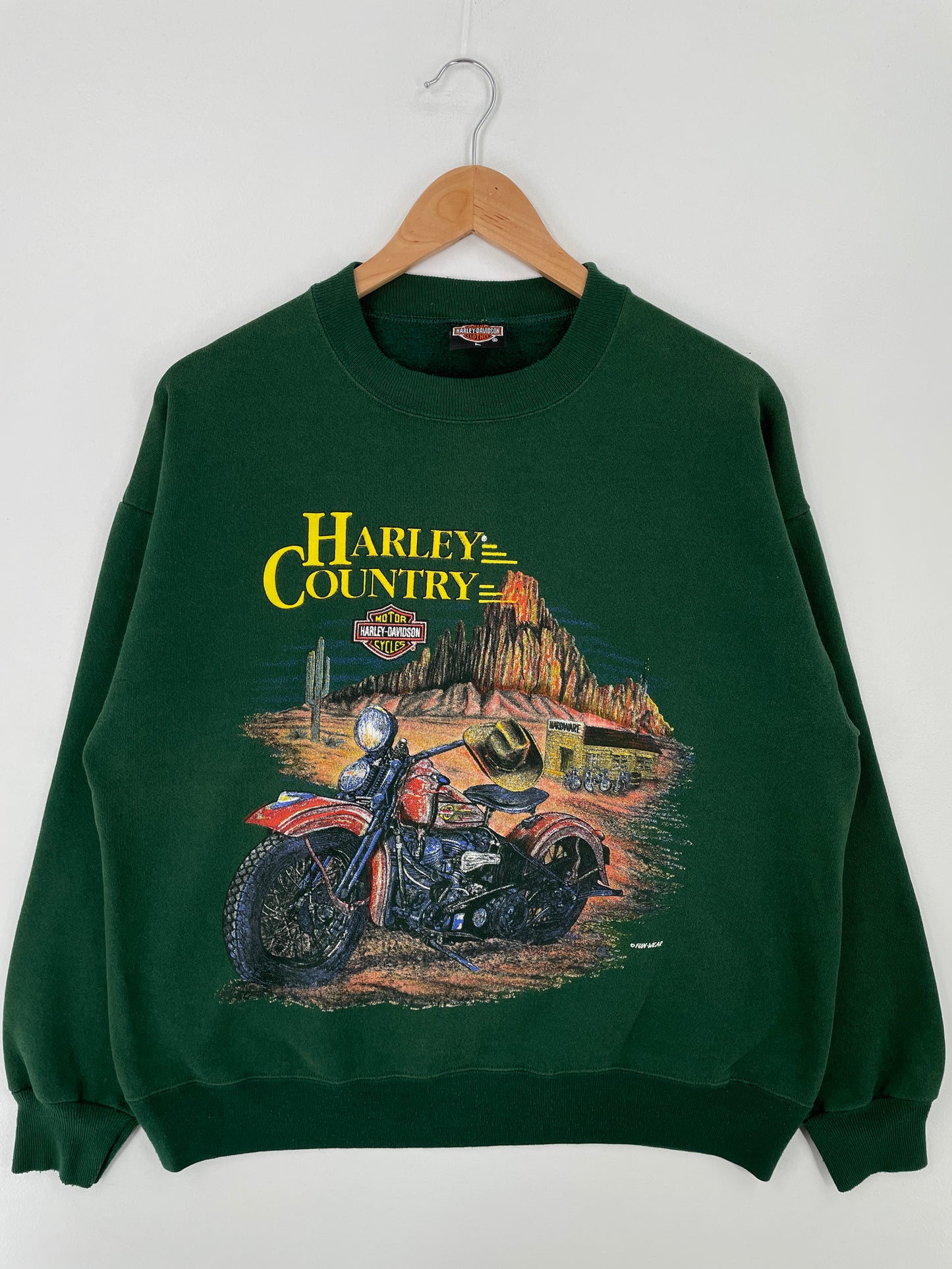 90's HARLEY DAVIDSON Made in USA Size L Vintage Sweat-shirt / A9358