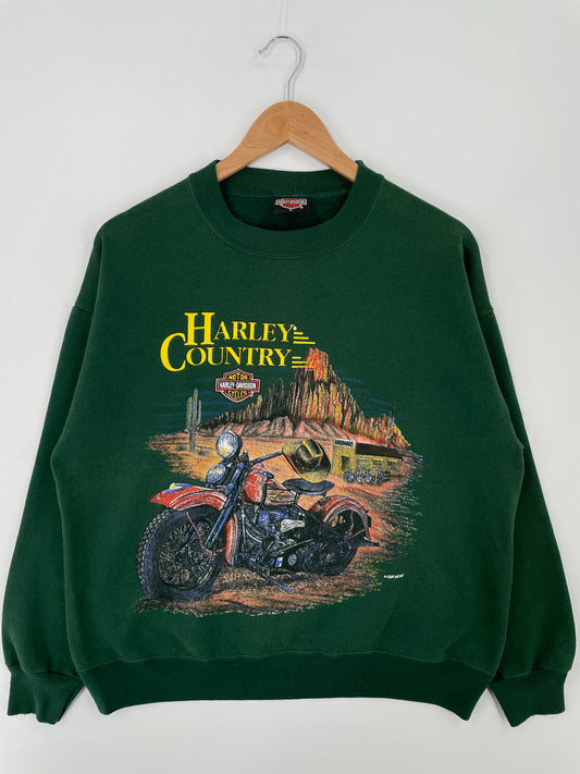 90's HARLEY DAVIDSON Made in USA Size L Vintage Sweat-shirt / A9358
