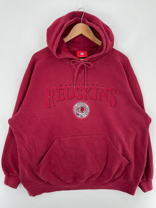 Vintage WASHINGTON REDSKINS Size L NFL Hoodie Sweat-Shirt / E3626S