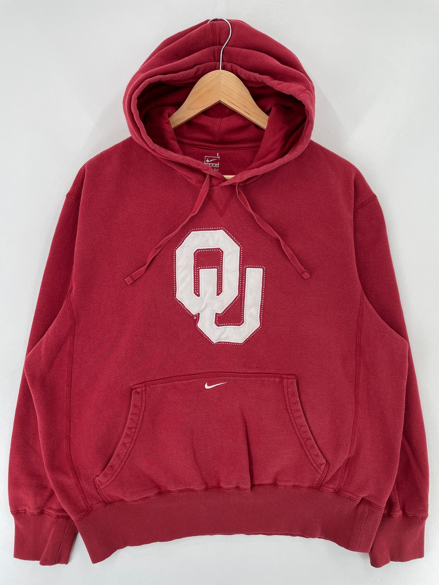 Vintage UNIVERSITY OF OKLAHOMA Size L College Hoodie Sweat Shirt / E6717S