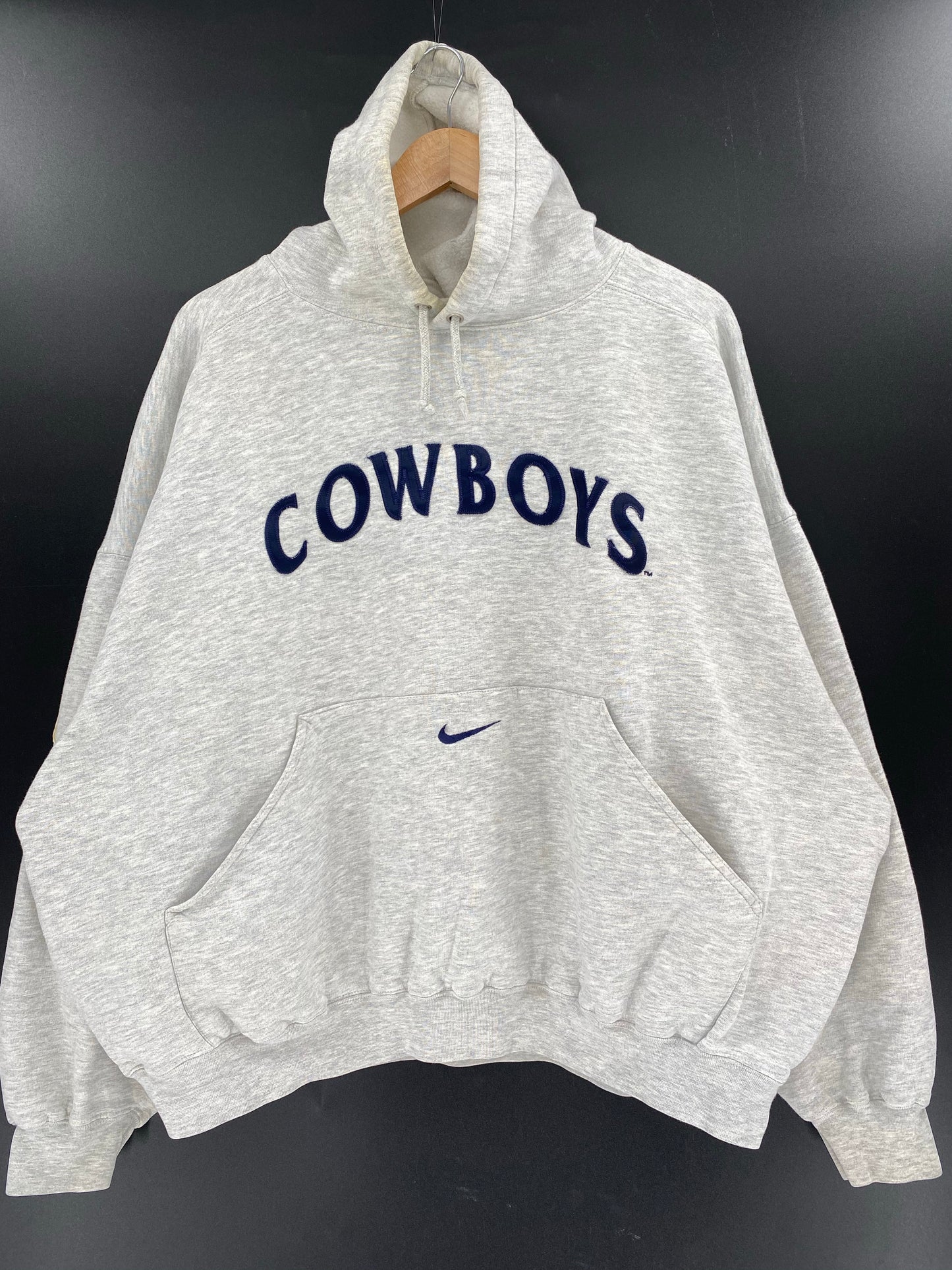 90’s NIKE DALLAS COWBOYS Size XXL Vintage NFL Hoodie Sweat-shirt / K5583