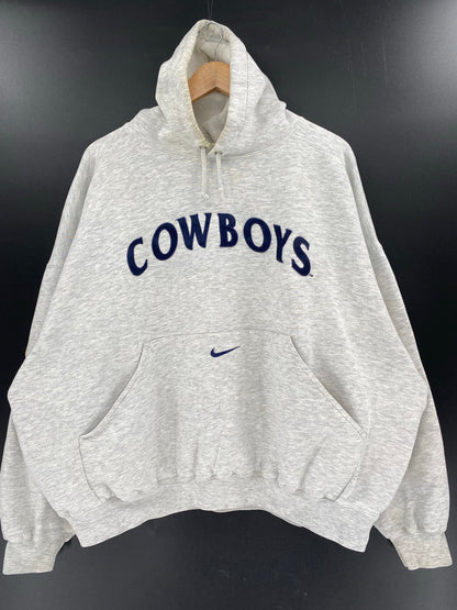 90’s NIKE DALLAS COWBOYS Size XXL Vintage NFL Hoodie Sweat-shirt / K5583