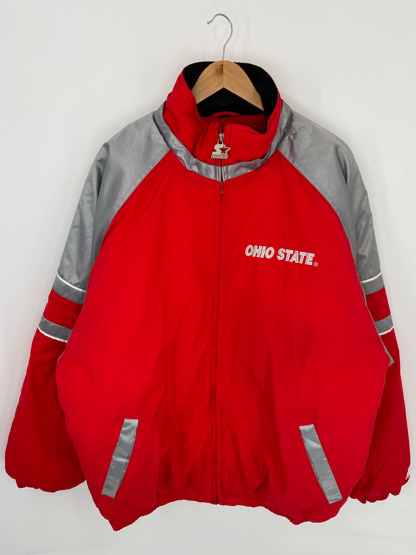 Vintage STARTER x OHIO STATE  Size XL Nylon Padded Jacket  / K8332