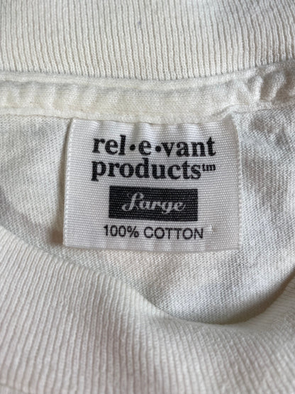 1995 RELEVANT PRODUCTS GARDENING TOOLS Made in USA Size L Vintage T-Shirt / E6308T