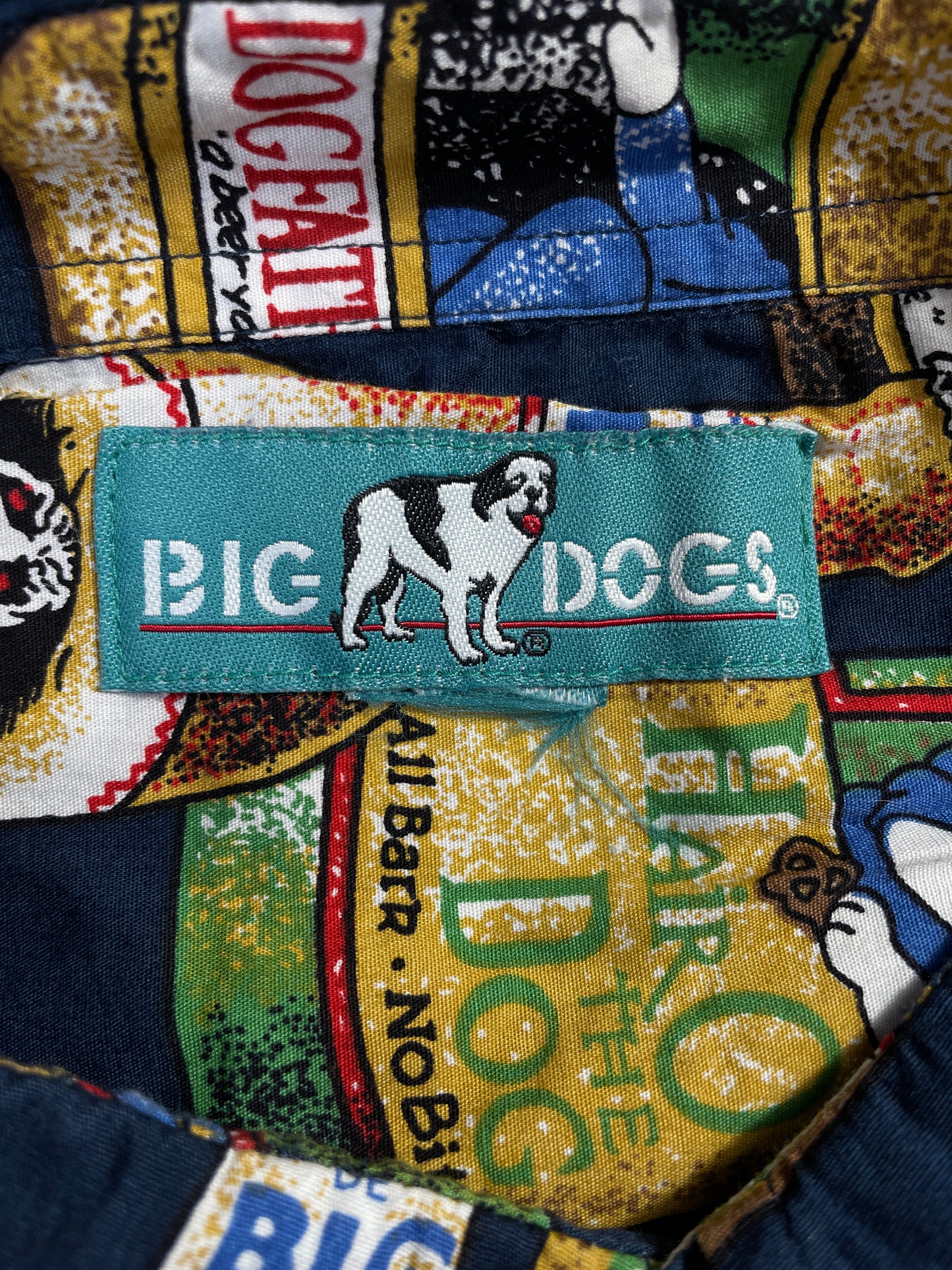 Vintage BUG DOG Size Approx.XXXL Vintage Button Down Shirt / G2063B