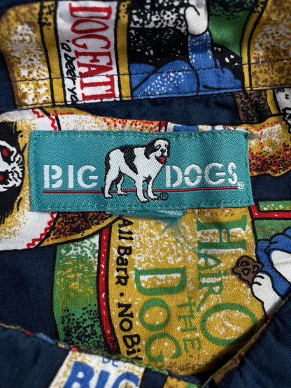 Vintage BUG DOG Size Approx.XXXL Vintage Button Down Shirt / G2063B