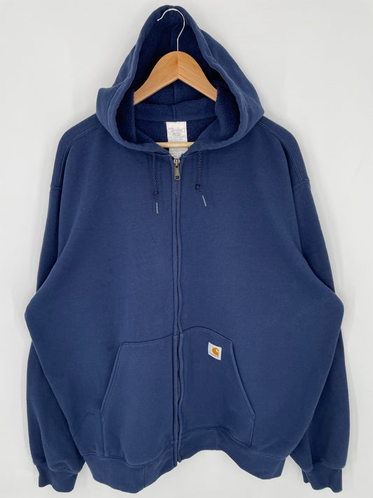 Vintage CARHARTT Size XL Zip-up Hoodie Sweat-Shirt / K9519