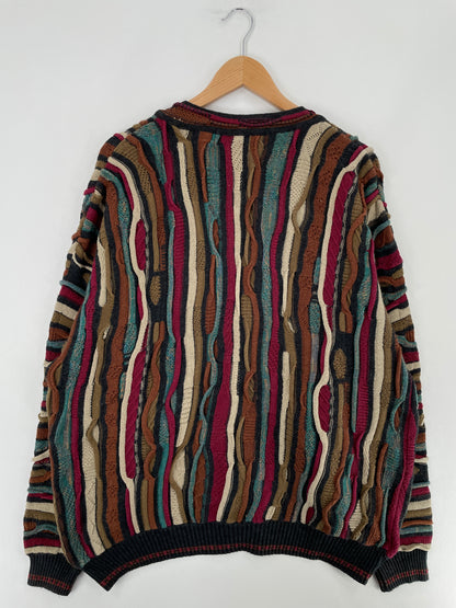 Vintage COOGI Style Size XXL Cotton Knit Sweater / E4567K