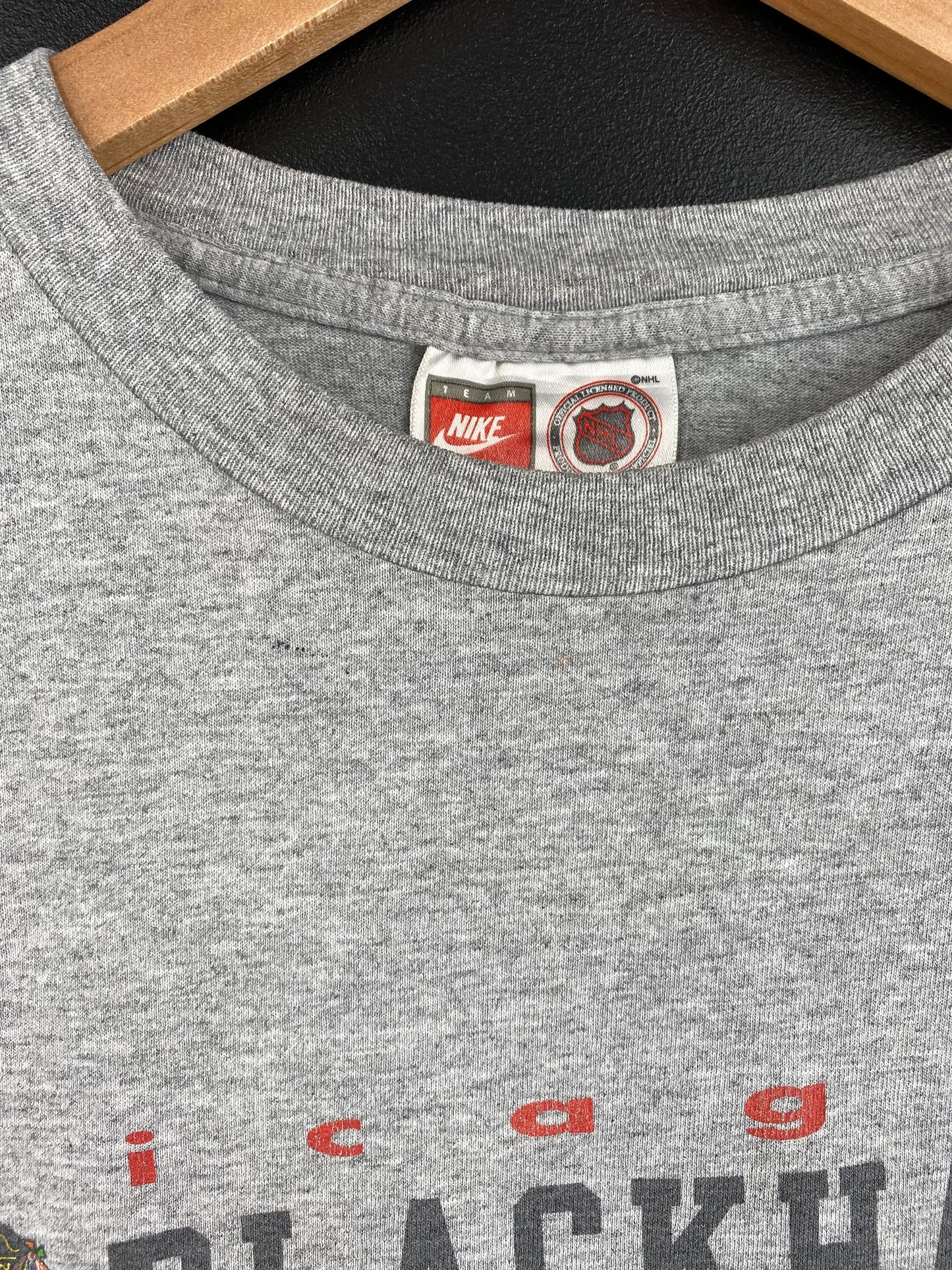 90's NIKE x CHICAGO BLACKHAWKS Made in USA Size XXL Vintage NHL T-Shirt / E5669T