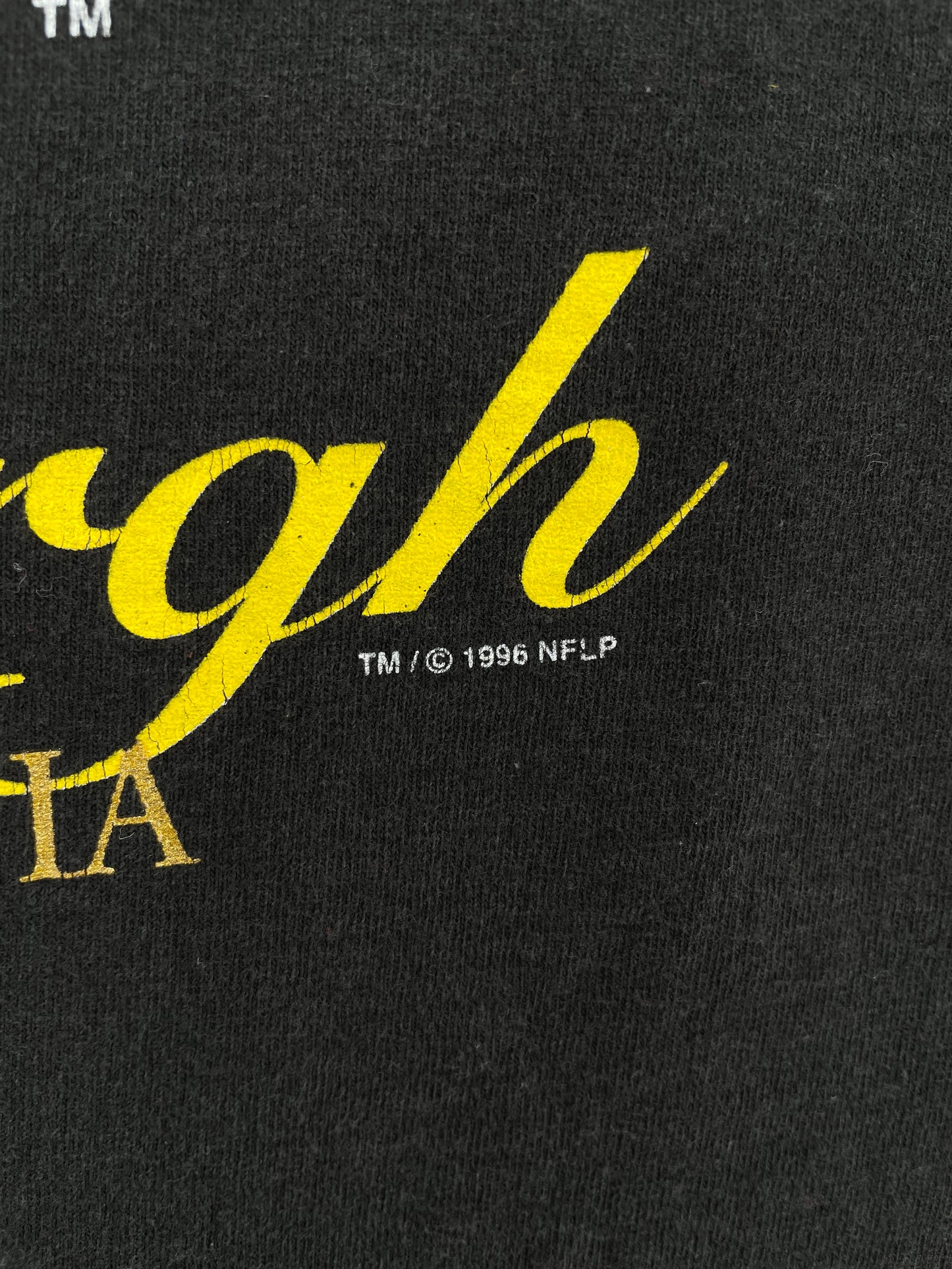 1996 PITTSBURGH STEELERS Made in USA Size XL Vintage NFL T-Shirt / E4112T