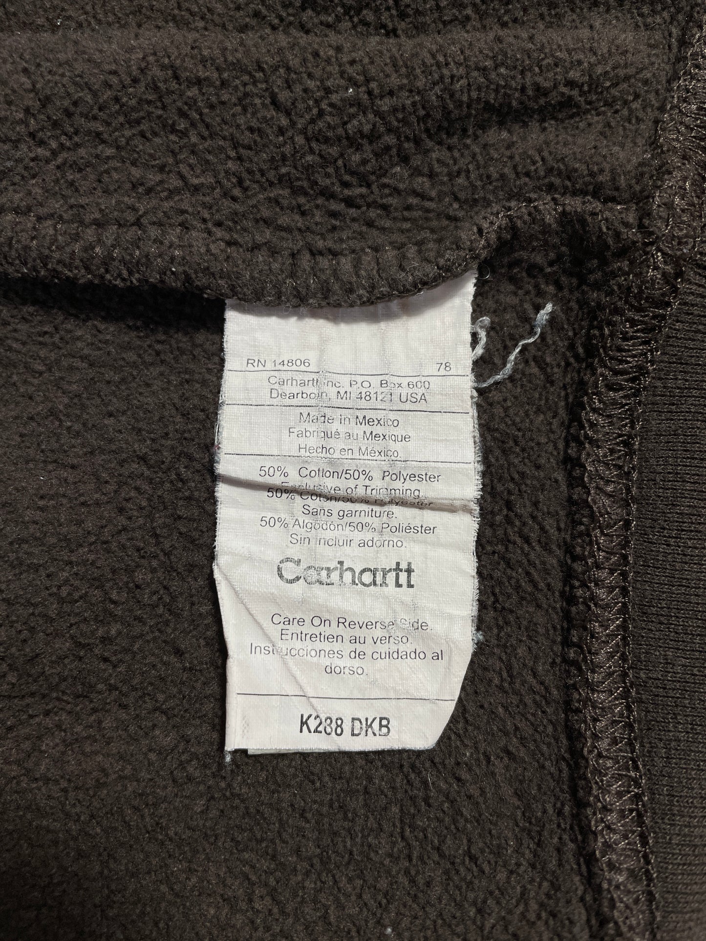 Vintage CARHARTT Size XL Hoodie Sweat-Shirt / A8698
