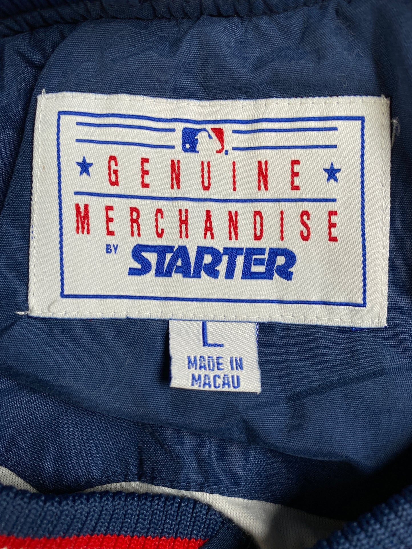 90's ATLANTA BRAVES Size L Vintage MLB Nylon Jacket / A3510