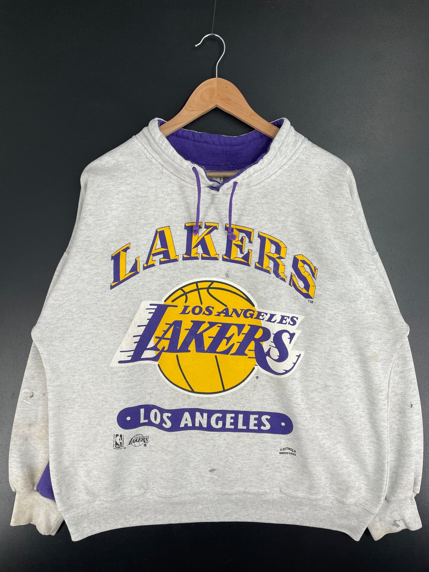 90's LOS ANGELES Made in USA Size L Vintage NBA Sweat-shirt / E1802S