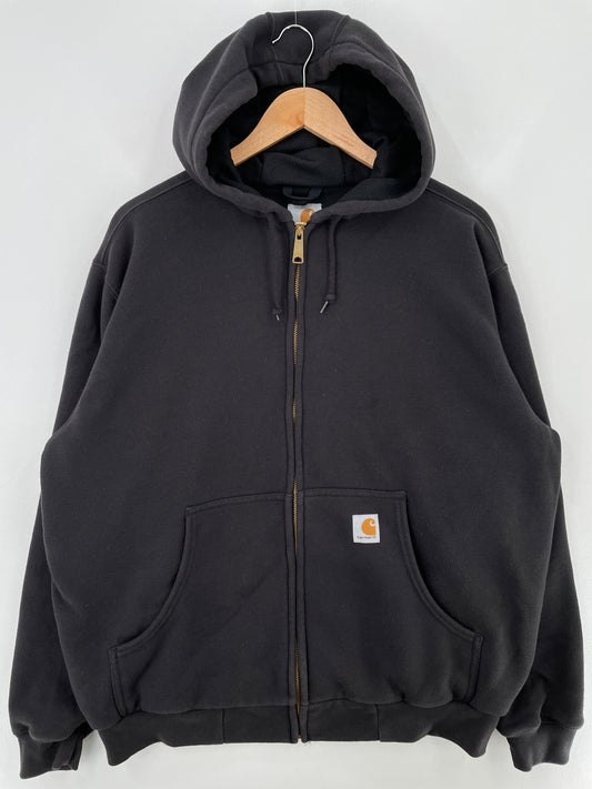Vintage CARHARTT Size L Zip-up Hoodie Sweat-Shirt / E4365S