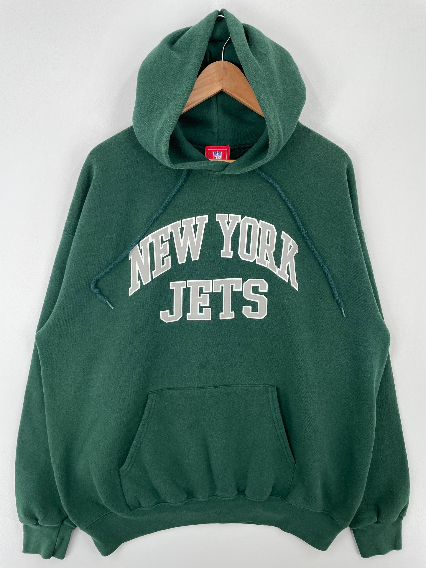 Vintage NEW YORK JETS Size L NFL Hoodie Sweat-Shirt / A9618