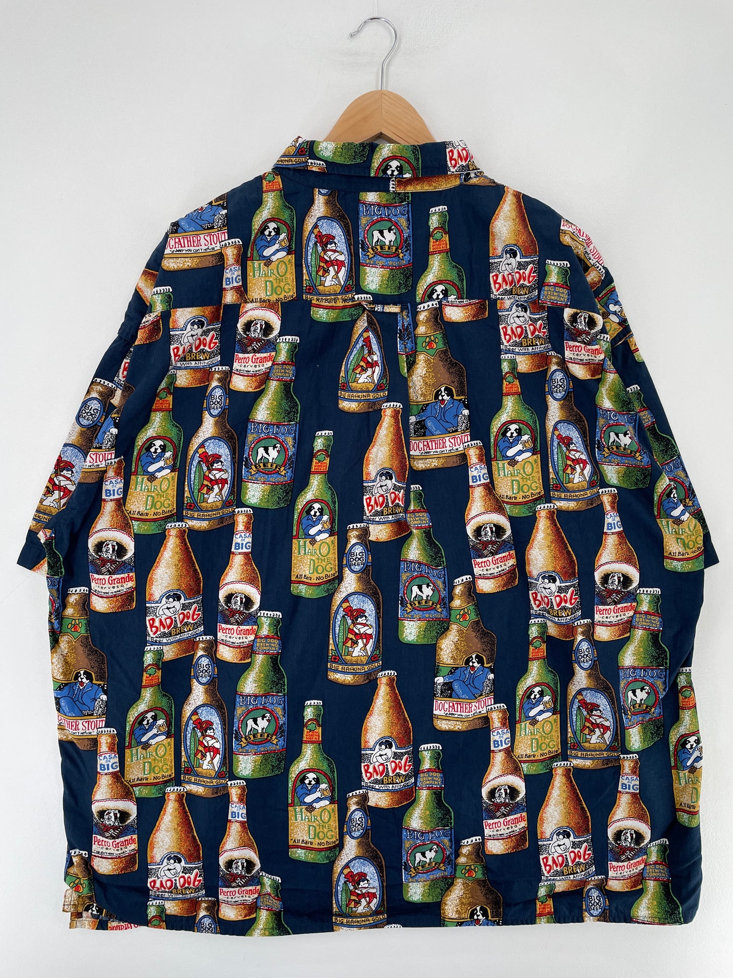 Vintage BUG DOG Size Approx.XXXL Vintage Button Down Shirt / G2063B