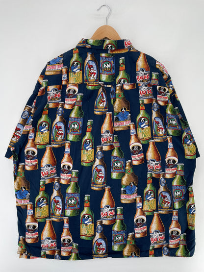 Vintage BUG DOG Size Approx.XXXL Vintage Button Down Shirt / G2063B