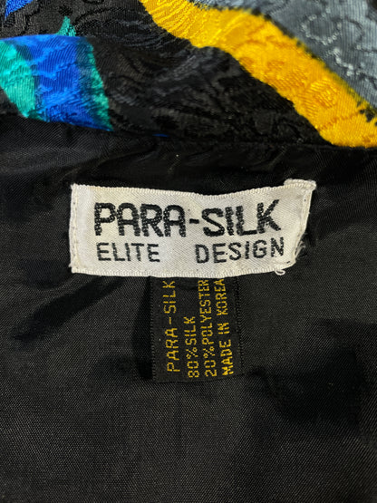 Vintage PARA-SILK Size Approx.XL Silk Jacket / E760