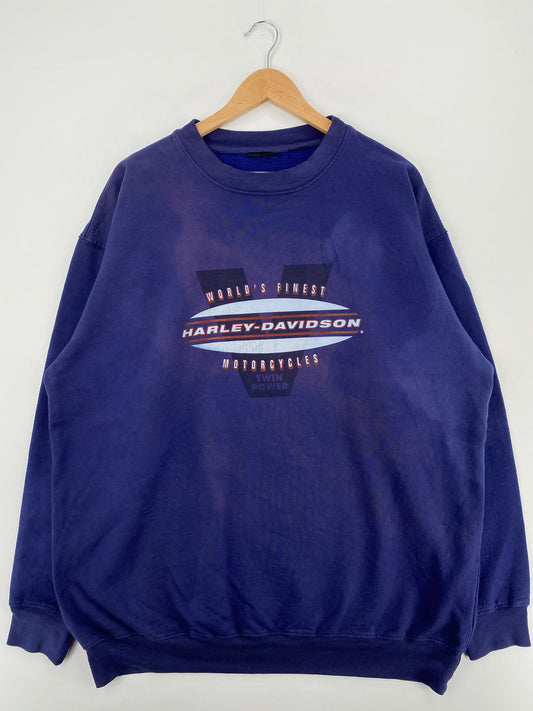 Vintage HARLEY DAVIDSON Size No Tag(Approx.XXL) Sweat-Shirts / A3970