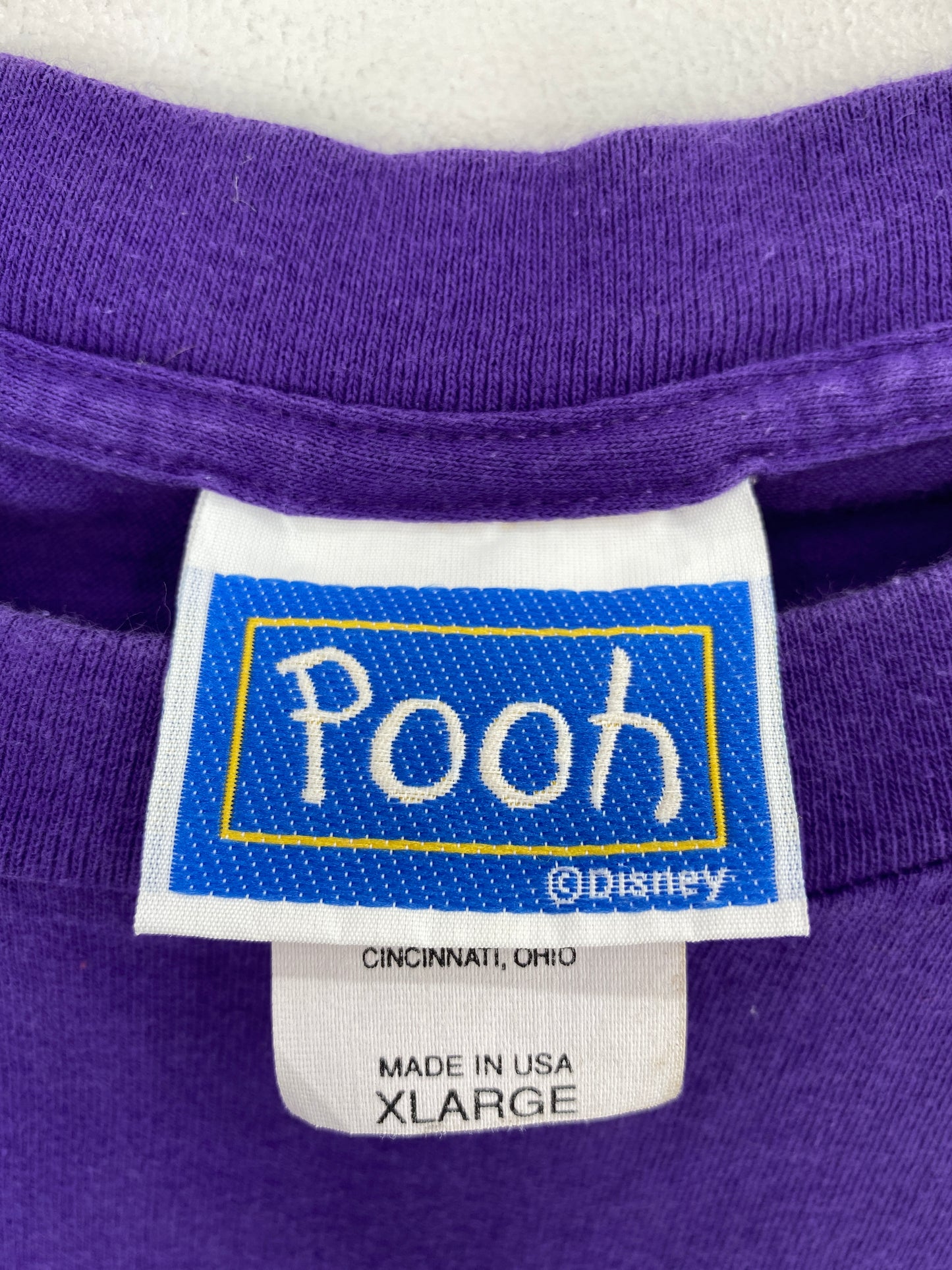 00' DISNEY WINNIE THE POOH Size XL Vintage T-Shirt / A4963