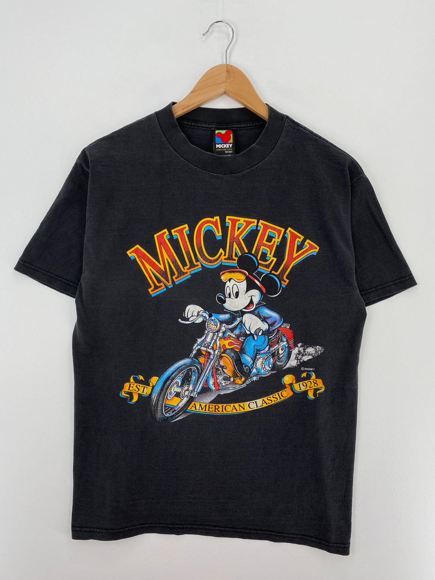 90's DISNEY MICKEY Size M Vintage T-Shirt / A3968