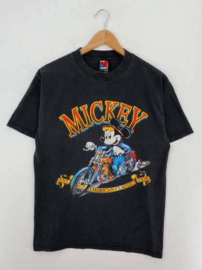 90's DISNEY MICKEY Size M Vintage T-Shirt / A3968
