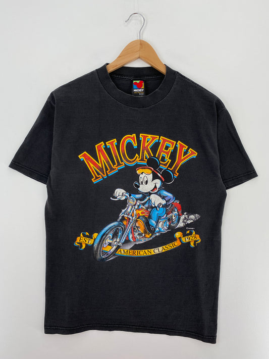 90's DISNEY MICKEY Size M Vintage T-Shirt / A3968