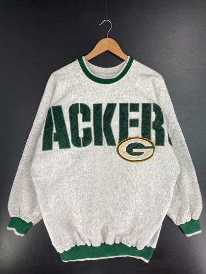 90’s GREEN BAY PACKERS (No tag) Approx. Size XL NFL Sweat-shirt / A9902