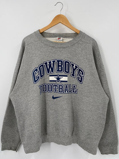 90’s COWBOYS Made in USA Size XL Vintage  NFL Sweat-Shirt / K4772