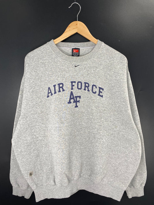 00' NIKE AIR FORCE Size XL Vintage College Sweat-Shirts/ K9950