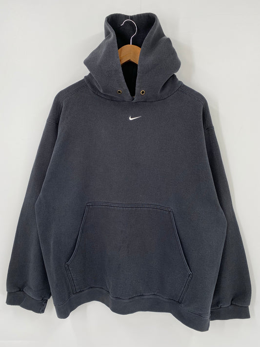 00' NIKE CENTER SWOOSH Size L Vintage Hoodie Sweat shirt / K4220