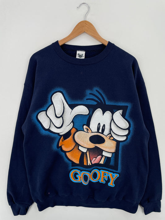 00' DISNEY GOOFY Made in USA Size XL Vintage Sweat-shirt / A7811