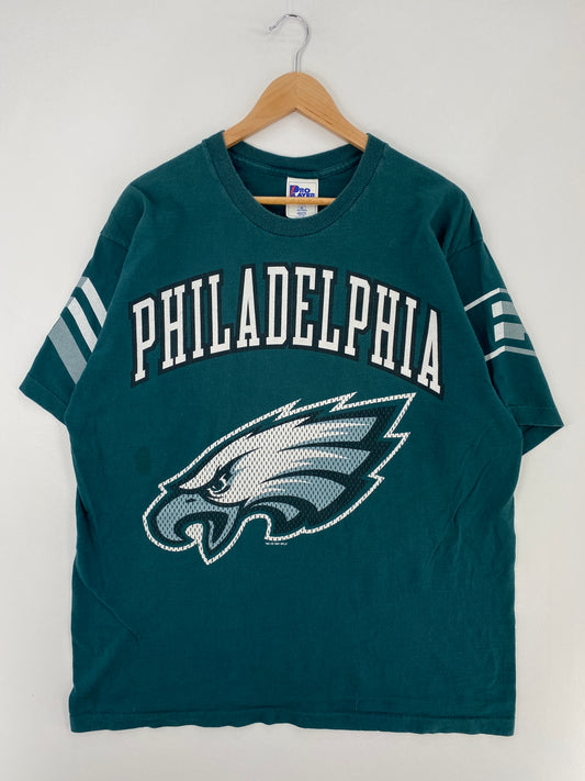 90's PHILADELPHIA EAGLES Made in USA Size XL Vintage NFL T-shirt / E2237T
