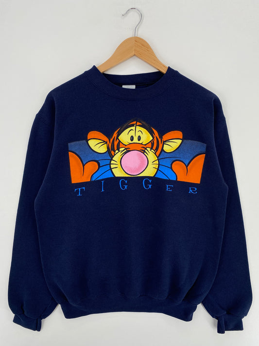 00' DISNEY TIGGER Made in USA Size S Vintage Sweat-shirt / A5080