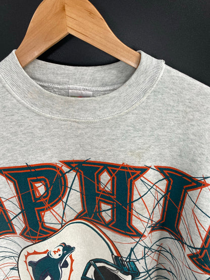 90's MIAMI DOLPHINS Size XL Vintage NFL Sweat-Shirt/ K8299