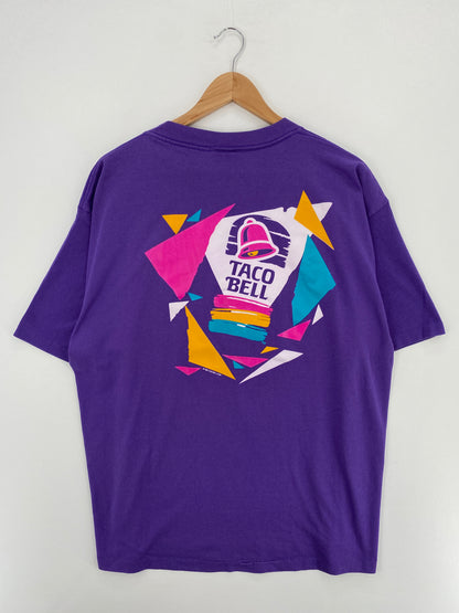 1992 TACO BELL Made in USA Size XXL Vintage T-Shirt / A4967
