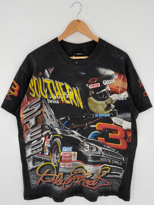 Vintage NASCAR DOLE EARHANDS Made in USA Size M Racing T-Shirt / K6035