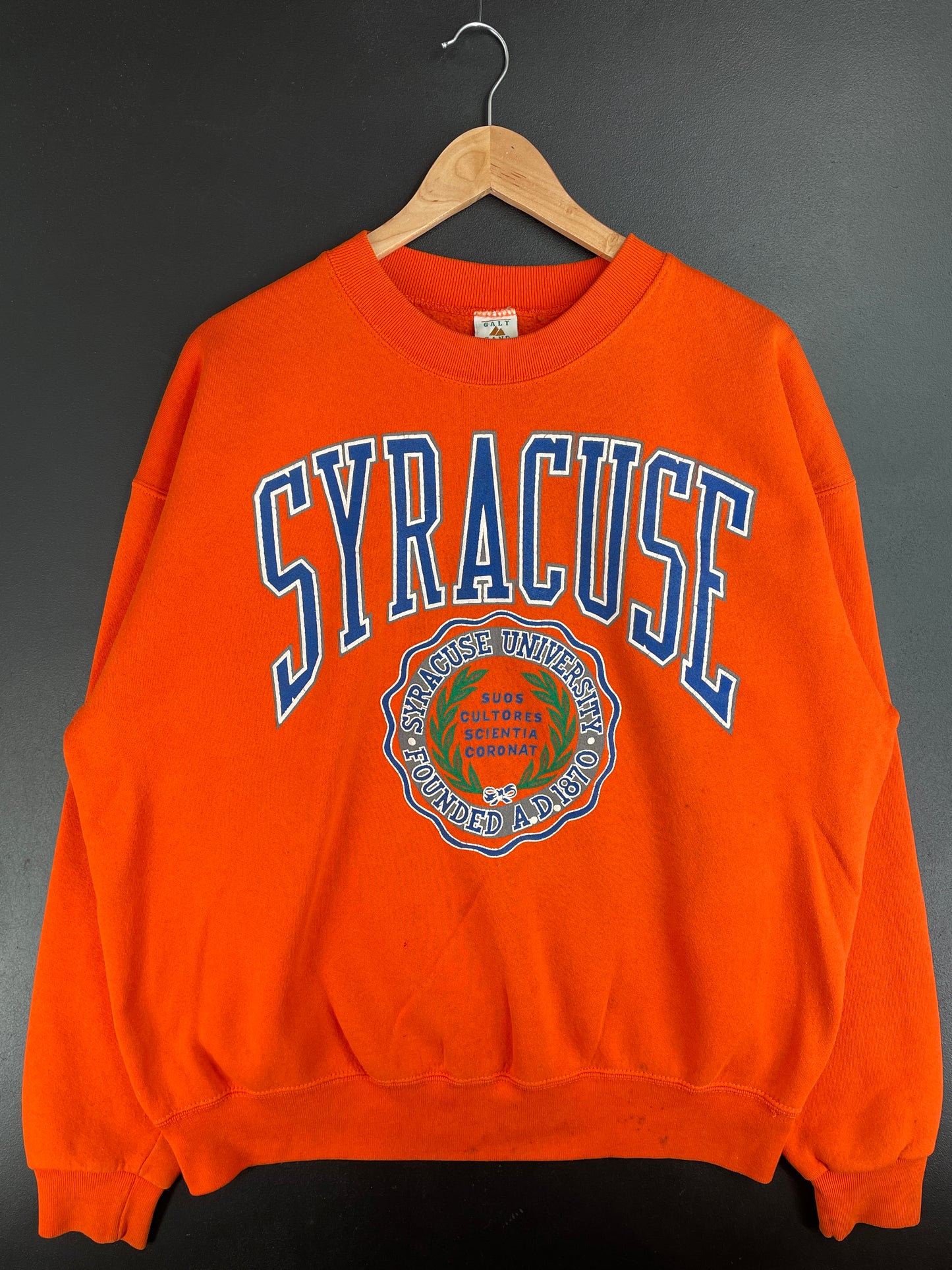90's SYRACUSE UNIVERSITY Made in USA Size XL Vintage College Sweat-shirt / E1300S