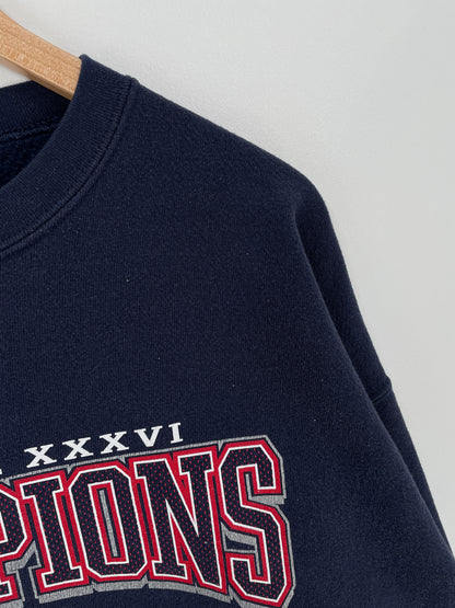 2002 NEW ENGLAND PATRIOTS Size XL Vintage NFL Sweat-Shirt / E4474S