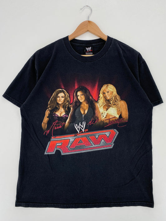2007 RAW MELINA x TORRIE WILSON x MARIA KANELLIS Size Approx.L Vintage WWE T-Shirt / E3897T
