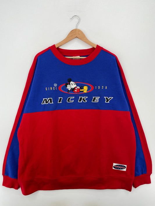 00' DEADSTOCK DISNEY MICKEY Size XL Vintage Sweat-Shirt / A6965